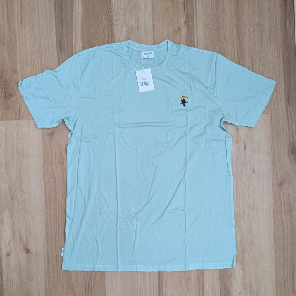 NWT Eubi premier Bamboo Short Sleeve T-Shirt Mint Green with Toucan XXL